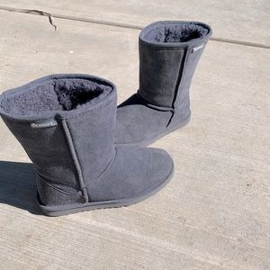 Grey BearPaw Mid-calf Boots